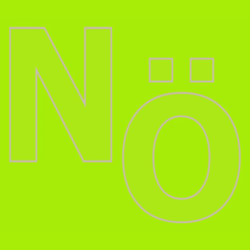 No – Minimal Typografie Statement