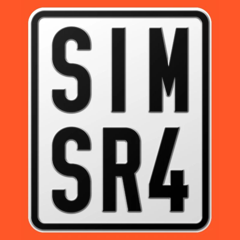 Plaque d’immatriculation du cyclomoteur Simson SR4