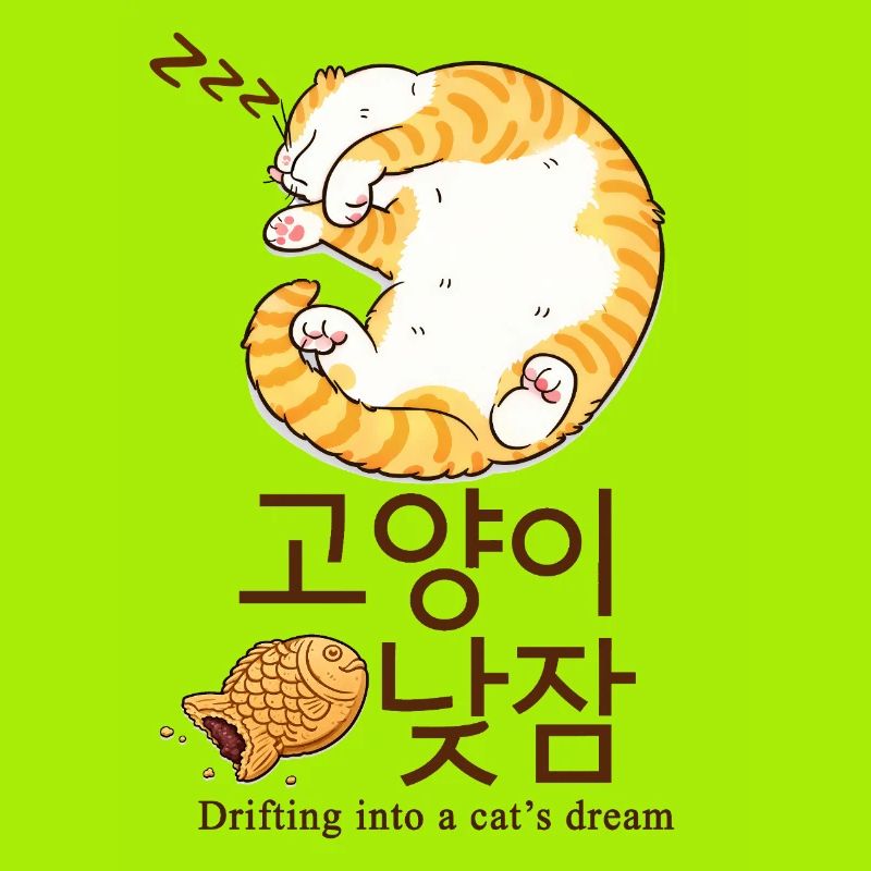 Rêve de chat coréen douillet