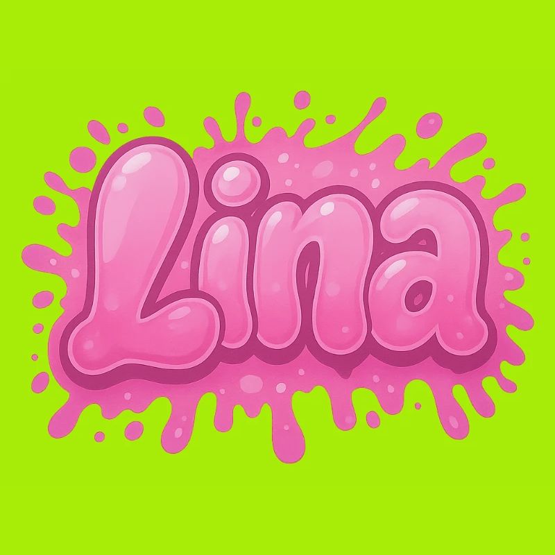 Graffiti LINA Name Gift Ideal Printable On