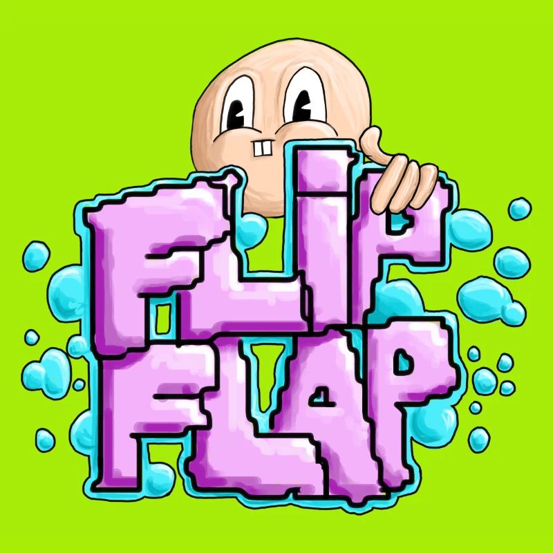 Spaßiger Graffiti-Bubble Flip