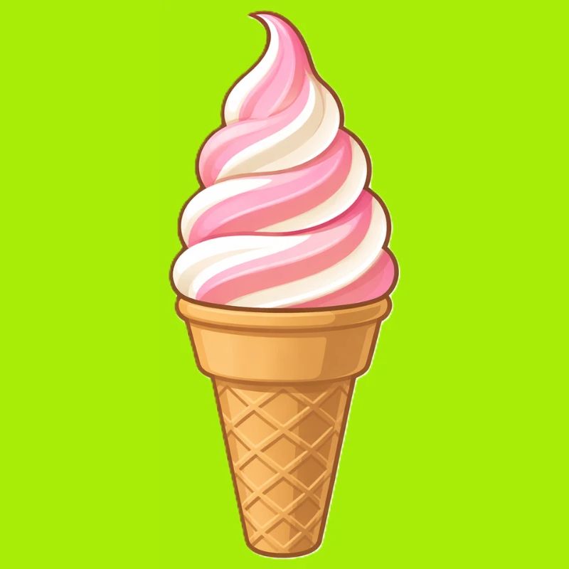 Softeis Erdbeer-Vanille