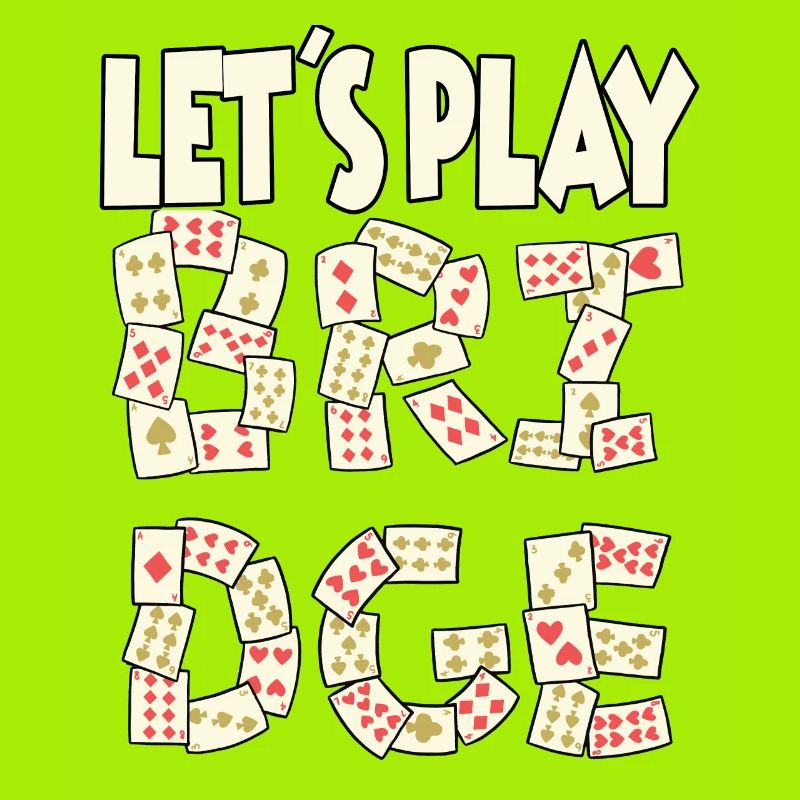 Funny bridge player card game