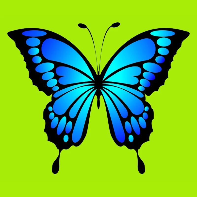 Blauer Schmetterling Geschenk idee