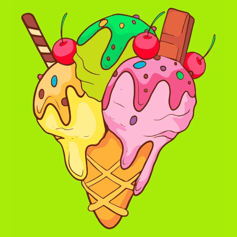 Crème glacée, crème glacée, crème glacée, crème glacée, boule, crème glacée, sundae