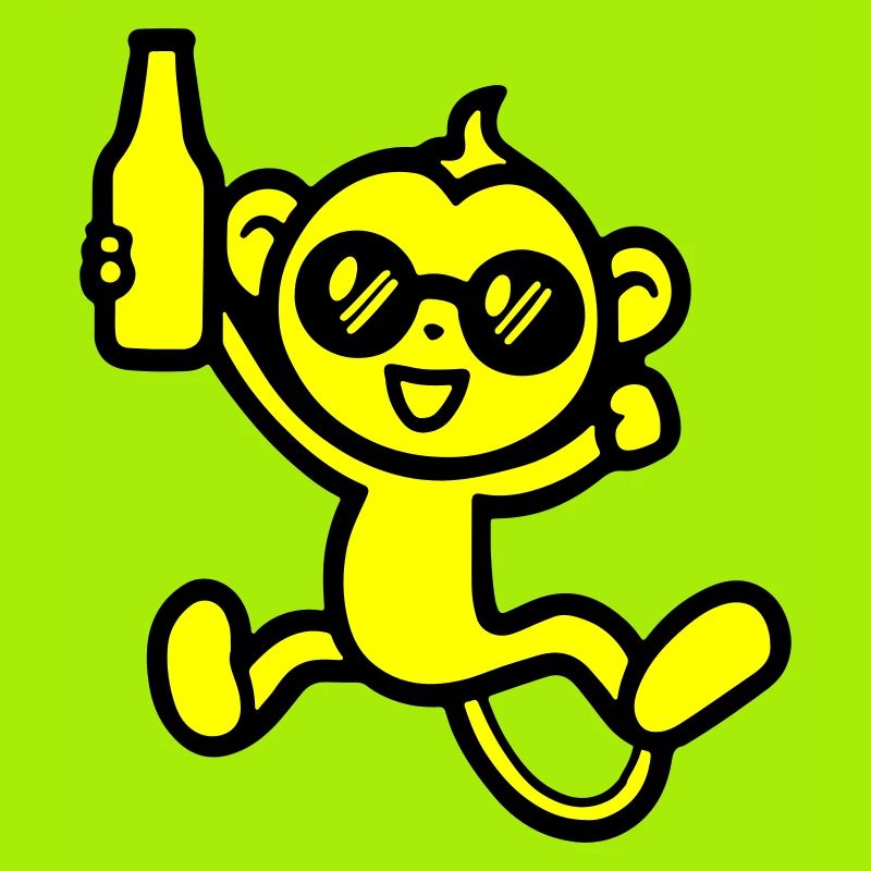 Monkey Party Beer Funny