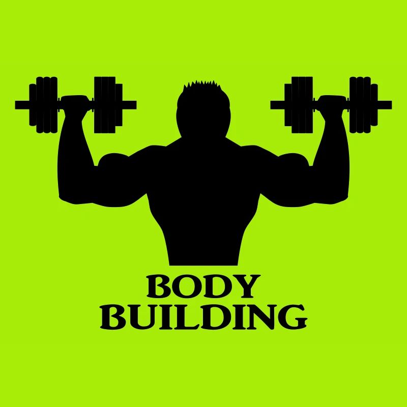Bodybuilder avec haltères