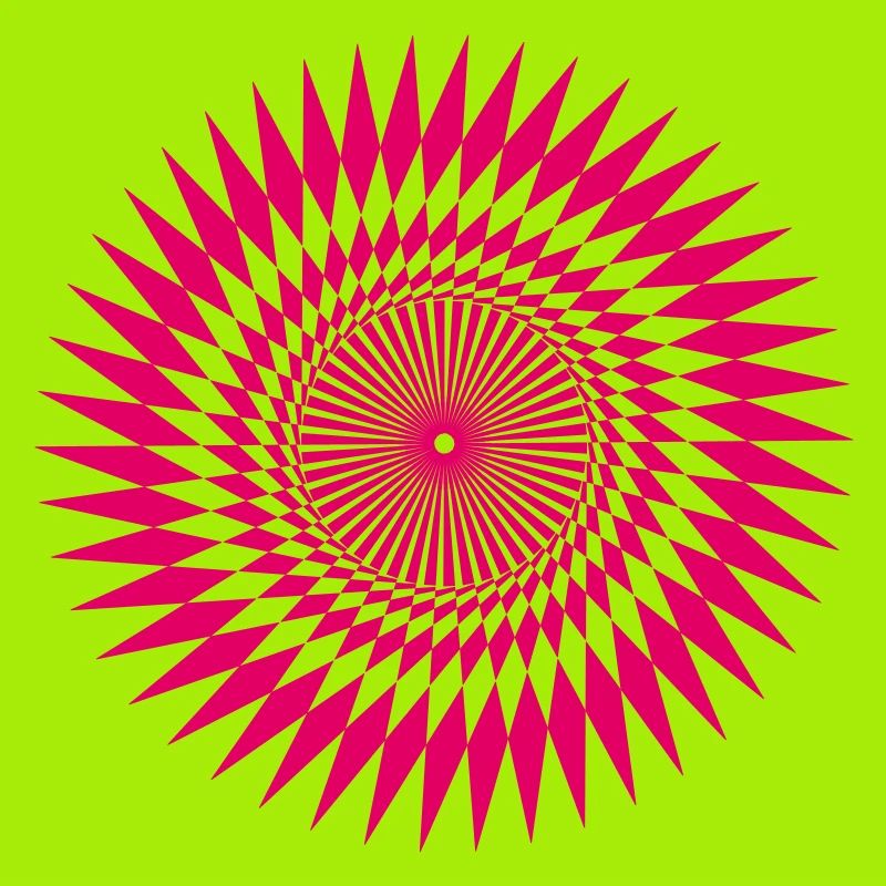 Jagged Star Illusion Vectorgraphic