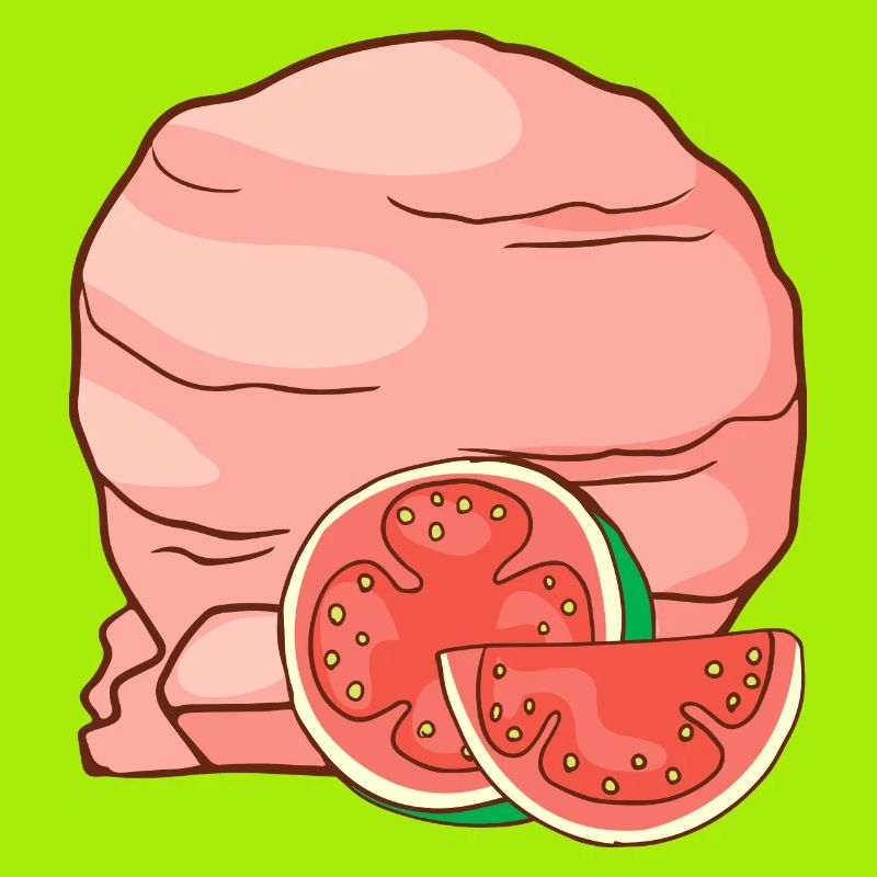 Guave Eis Speiseeis Eiskrem Eiscreme Kugeleis