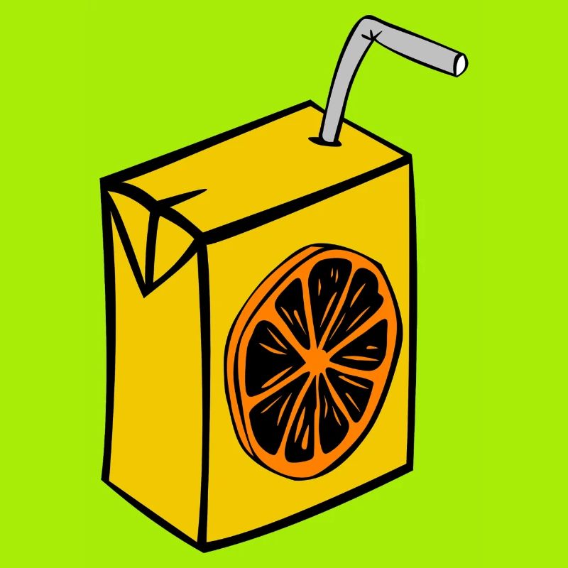 saft box karton einweg stroh orange getraenke