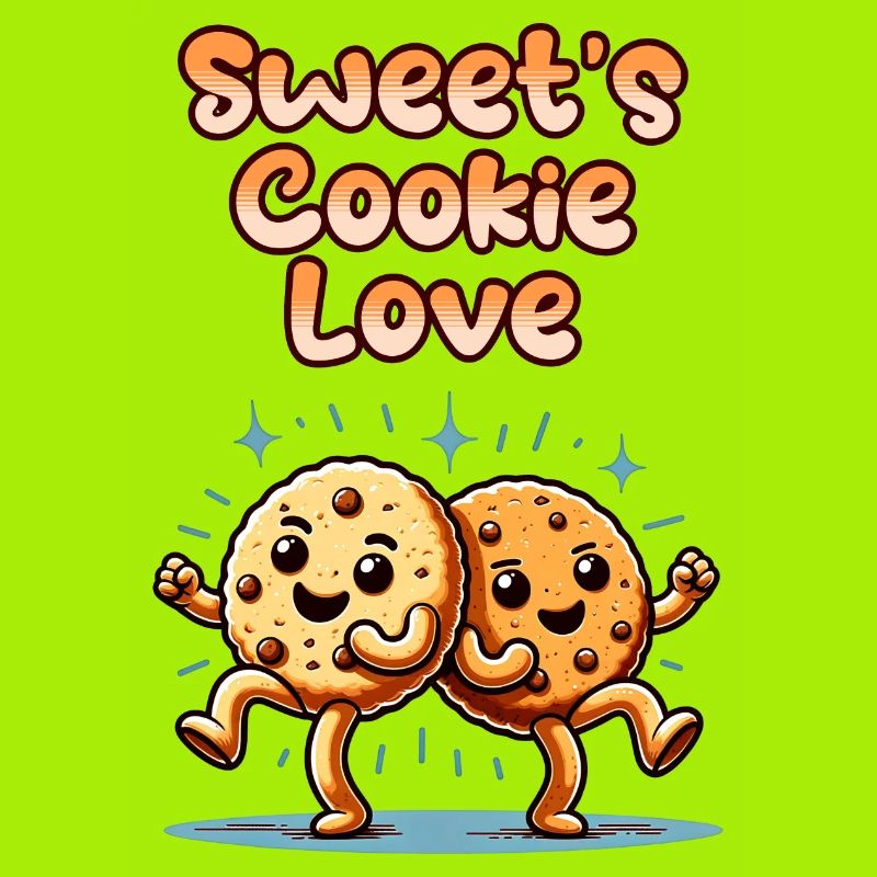 Biscuits mignons Biscuits sucrés Amour danser