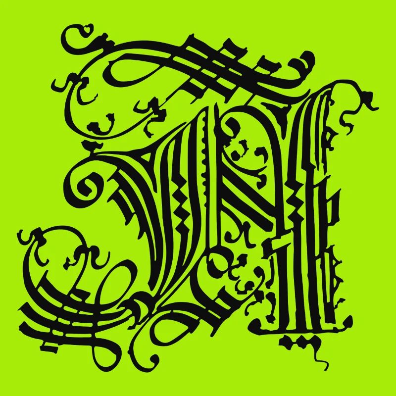 Medieval Core Mittelalter Initialen N Castle Core