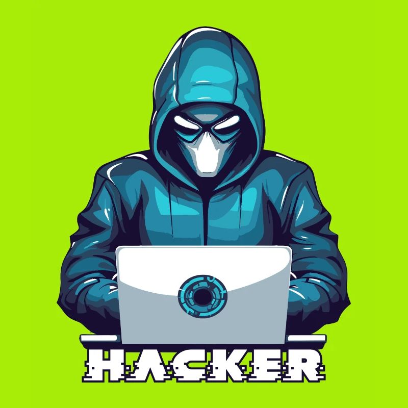 Masked Hacker Hacking
