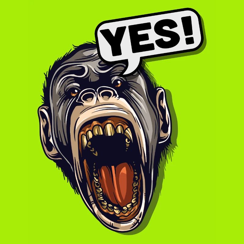 YES! Primate Monkey Chimpanzee