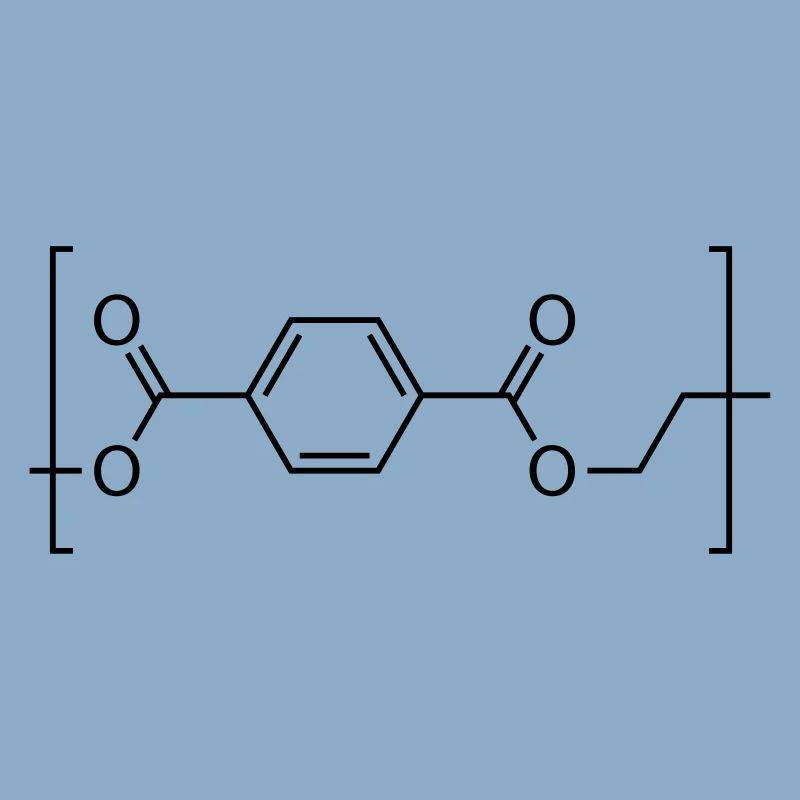Polyethylenterephthalat (PET) -Molekül.