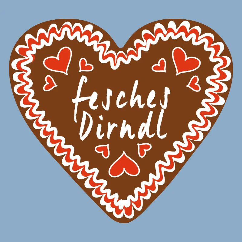 Chic Dirndl Gingerbread Heart