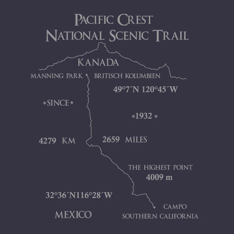 "Pacific Crest Trail" Mexico Canada