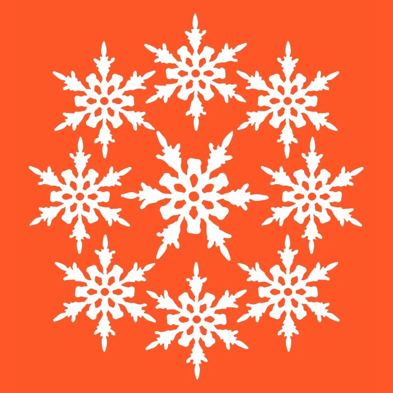 circle round pattern design cool winter cold snow