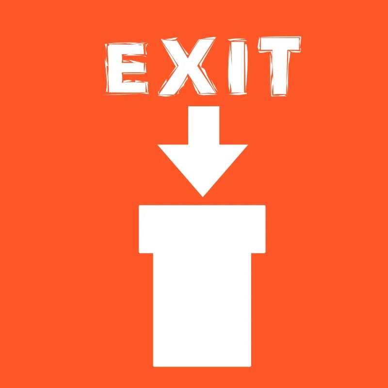 Exit Comic Retro Design