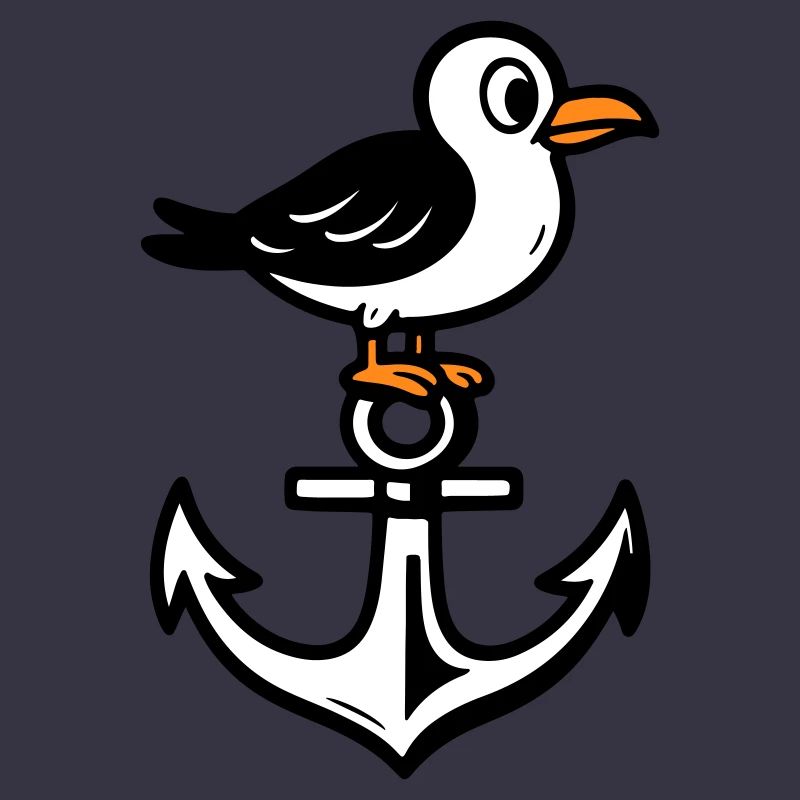 Seagull Anchor Comic