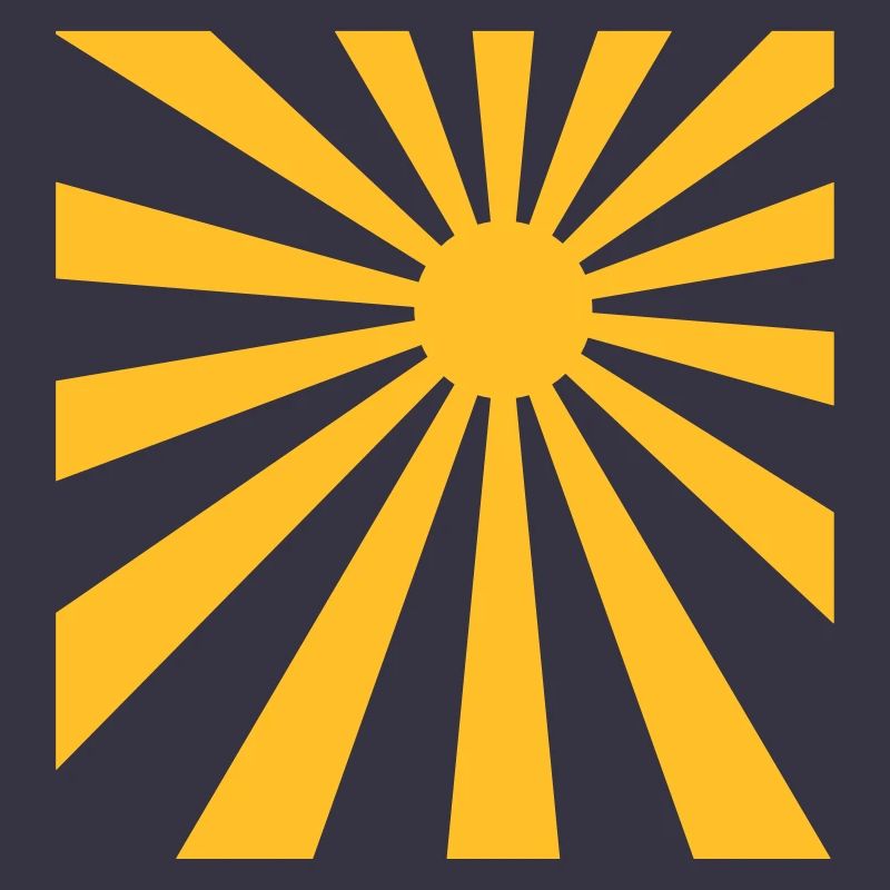 Sonne Strahlen Rechteck Design
