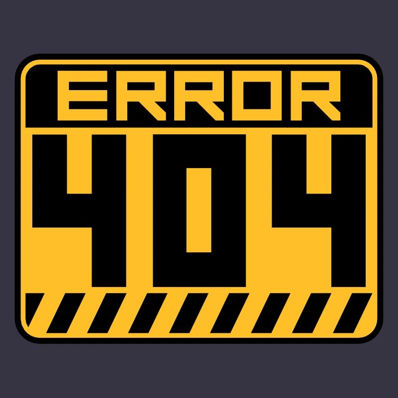 Error 404 Schild Warnung