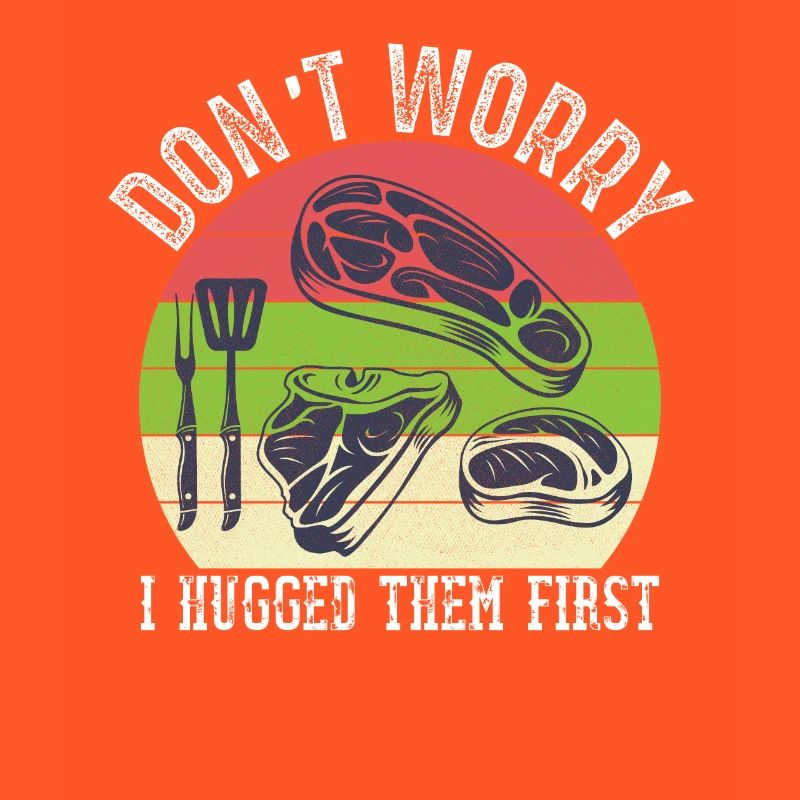 Metzger Schlachttier Fleischschneider BBQ