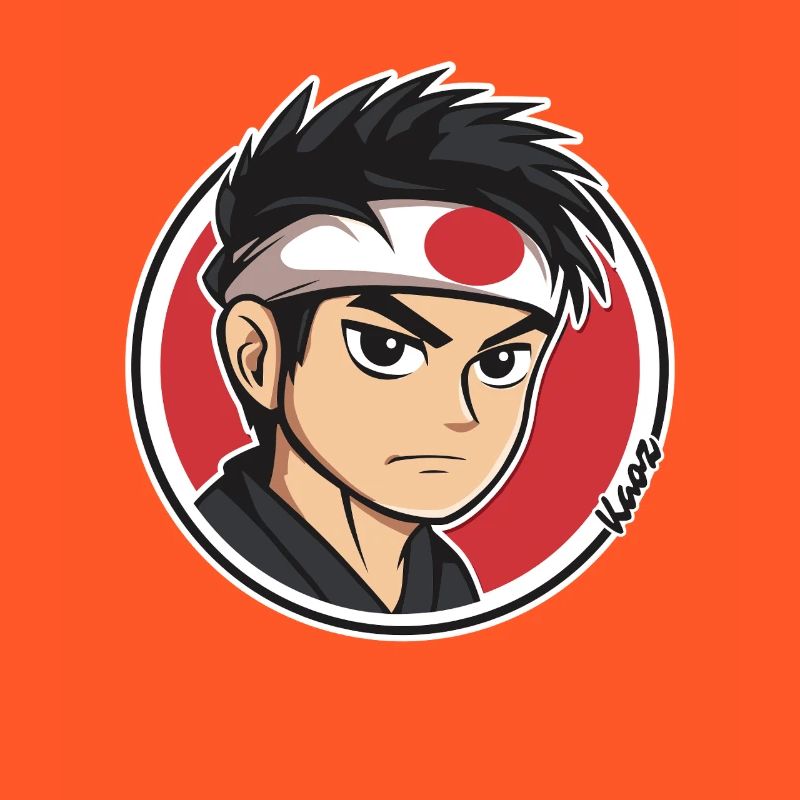Anime Samurai Charakter Illustration