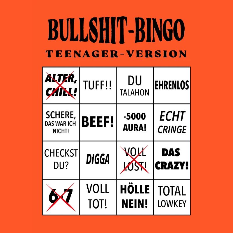 Bingo à la connerie – Version ado