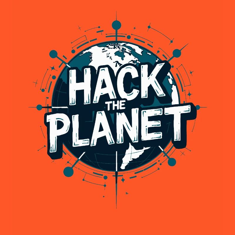 Globus Hack Motiv – Planetärer Techstil