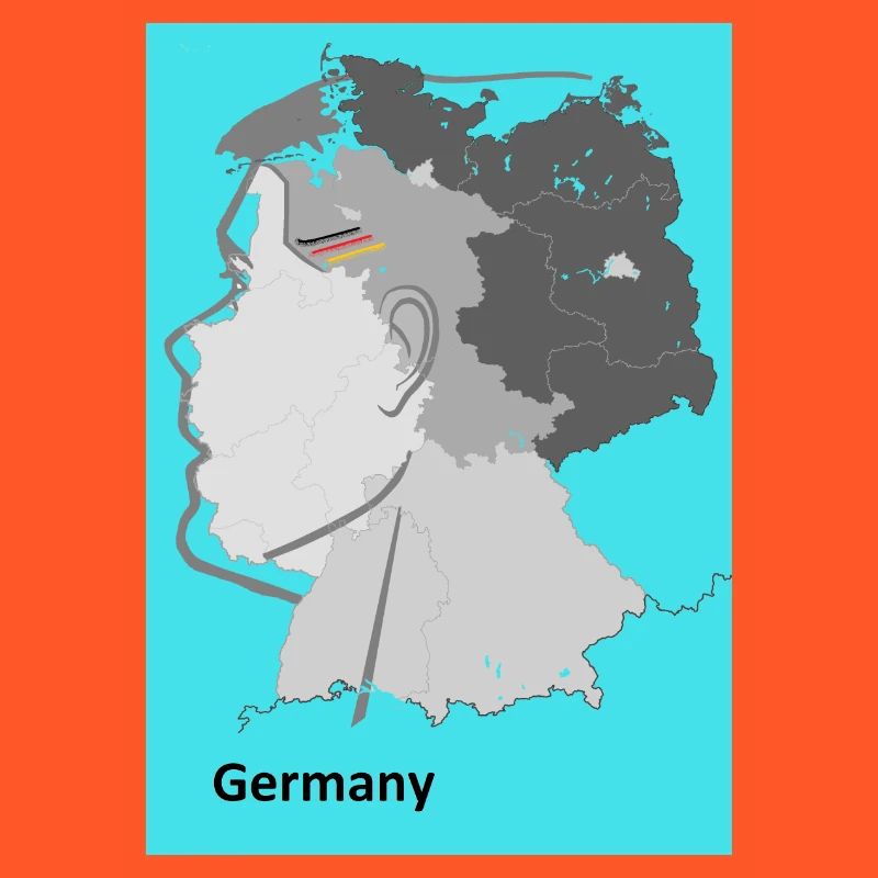 Germany Gradient Map