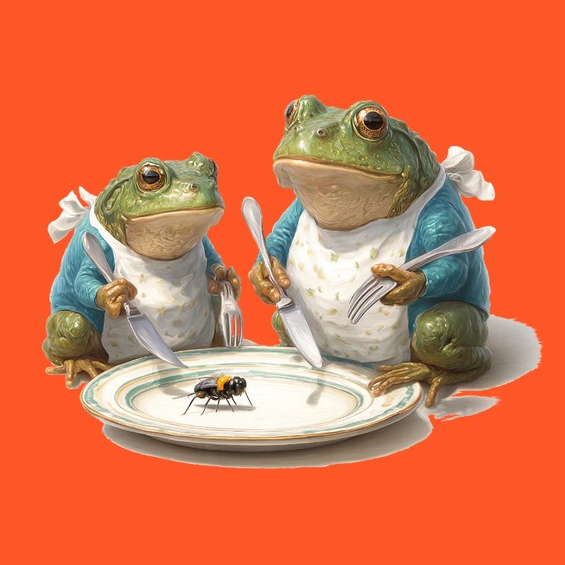 Frog Dinner: Fly on a Plate