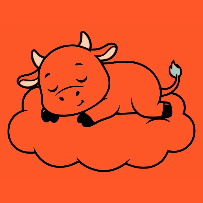 Nuage de Vache endormi Bébé de rêve
