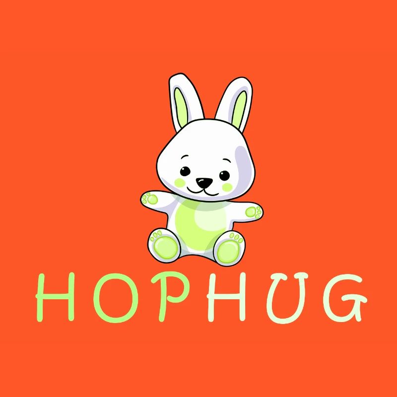 conception de baiser de main de lapin aimant