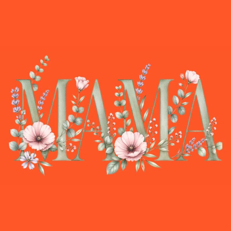 Conception typographique de Mom Blossoms