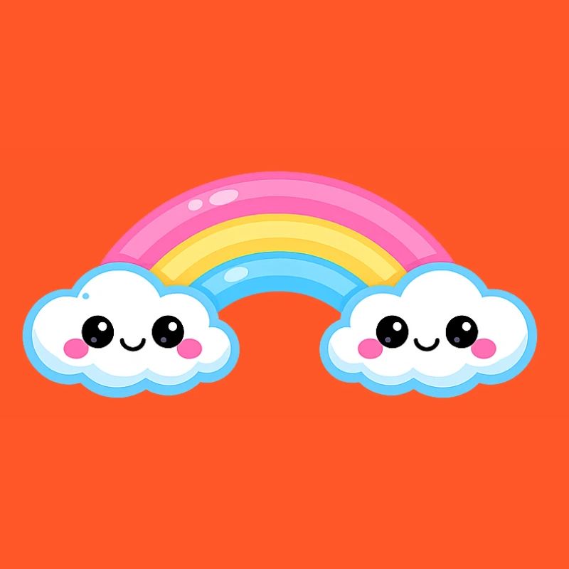 Cute Cloud Rainbow Duo