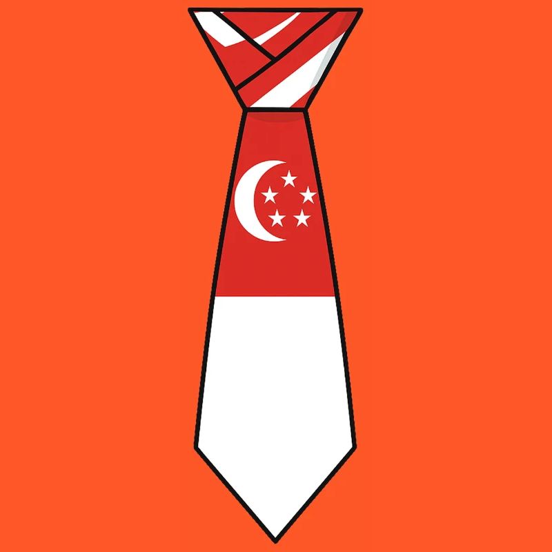 Cravate de Singapour – Conception du drapeau