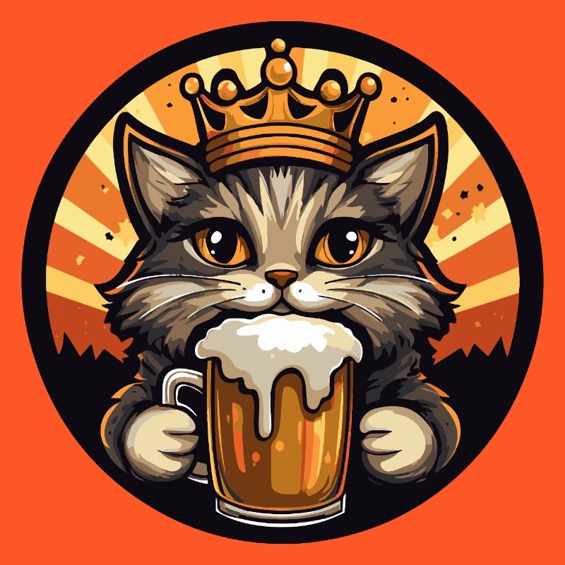 Katze Bier