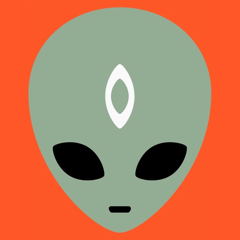 Alien Head Third Eye (three colours)