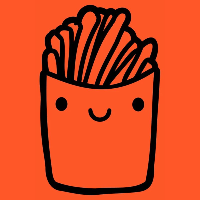 Frites mignonnes pour le visage
