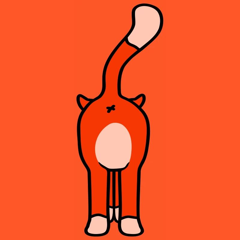 Standing Funny Cat From Behind Backside Ass