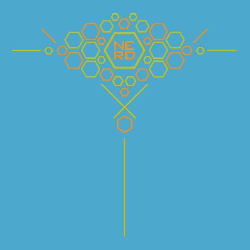 Nerd Hex Pattern Gradient