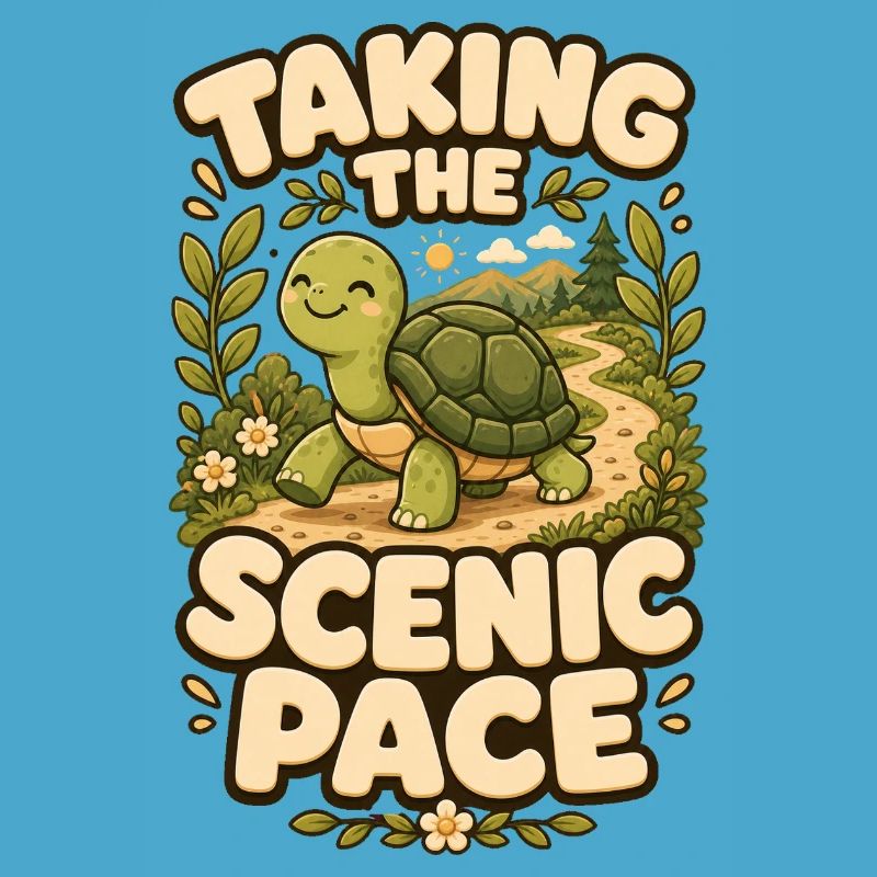 Taking The Scenic Pace Turtle