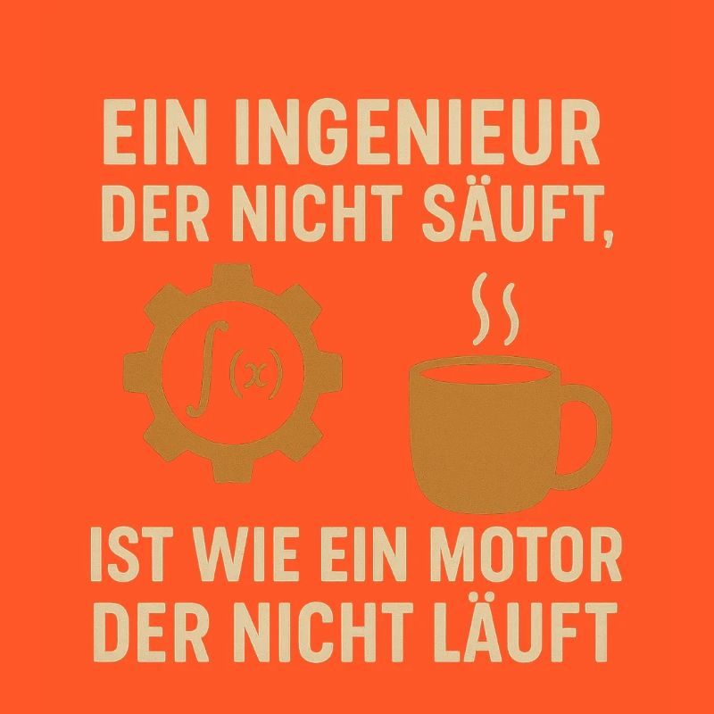 Ingenieur Humor Kaffee Motor