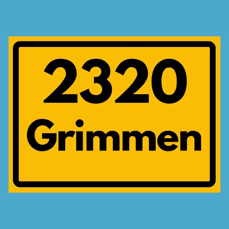 ANCIEN CODE POSTAL RÉTRO 2320 GRIMMEN HEIMAT