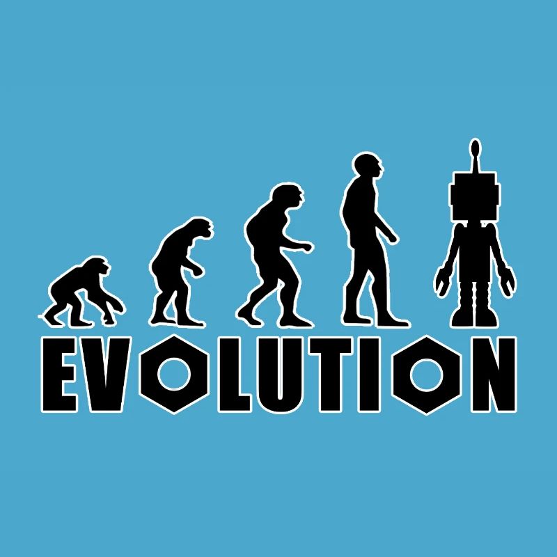 Evolution von Mensch zu Android