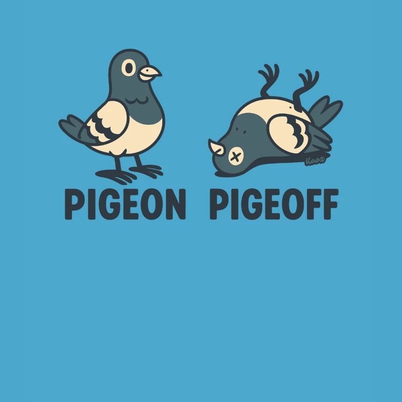 Pigeon debout et couché ON et OFF