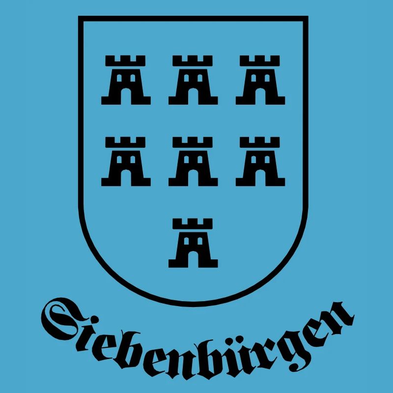 Sachsenwappen "Siebenbürgen" einfarbig