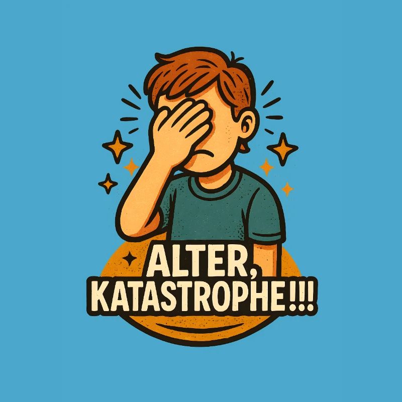 Alter Katastrophe Lustiger Spruch Fun Meme