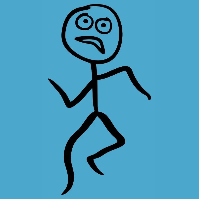 Running figure de bâton, en cours d'exécution, coureur